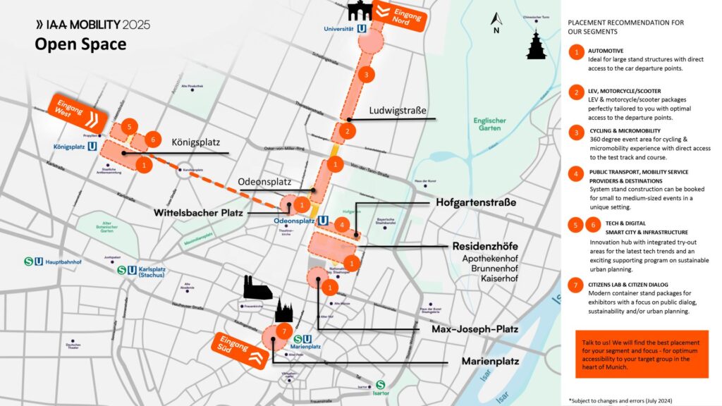 IAA Mobility 2025: Map