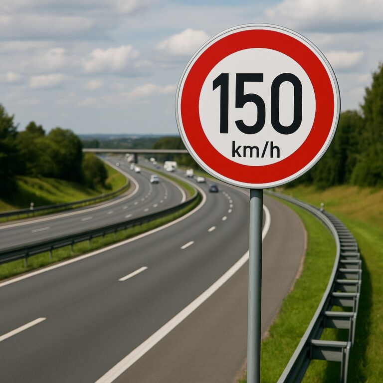 Speed limit 150 km/h AI generated